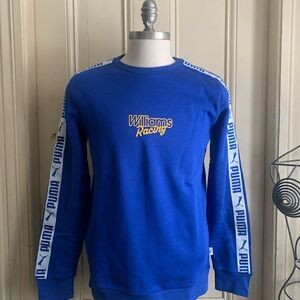 Puma Men's Vibrant Blue Crewneck Sweatshirt Williams Racing